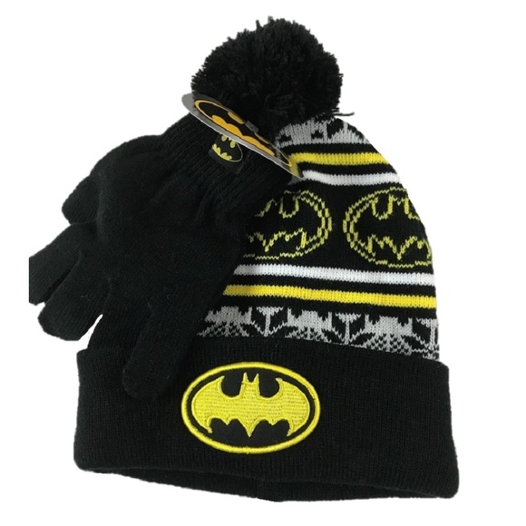 batman hat and glove set